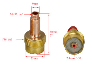 Fire Bird 2.4mm xl tig gas lens 45V64 2pk