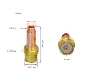 Fire Bird 2.4mm tig gas lens 45V26 2pk