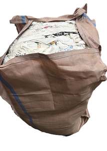 Rags: Fire Bird Printed white cotton rags 200kg bale