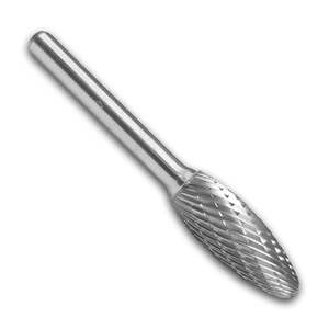 6mm Shaft Burr Tungsten Carbide: Fire Bird tungsten  carbide burr 12mm x 32mm x m6 shape H