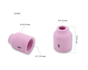 Tig Cermaic: Fire Bird tig 5# ceramic 53n59 2pk