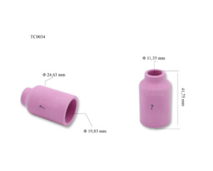 Tig Cermaic: Fire Bird tig 7# ceramic 54n15 2pk