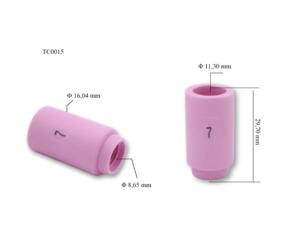 Tig Cermaic: Fire Bird tig 7# ceramic 13n11 2pk