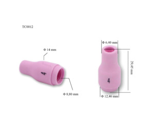 Tig Cermaic: Fire Bird tig 4# ceramic 13n08 2pk