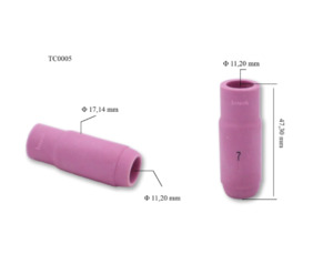 Tig Cermaic: Fire Bird tig 7# ceramic 10n47 2pk