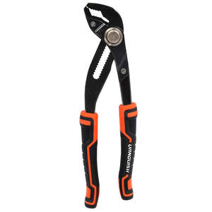 Vanquish Pliers: Vanquish- 8-inch Rapid Adjustment Curved Jaw Groove Joint Pliers