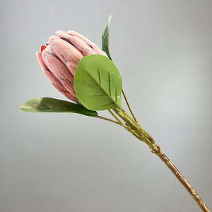 Protea Artificial Silk Flower 55cm Red PROTEA019