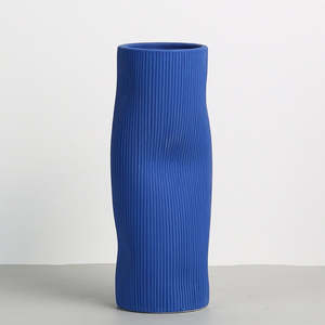 Klein Blue Textured Ceramic Vase VASEC002