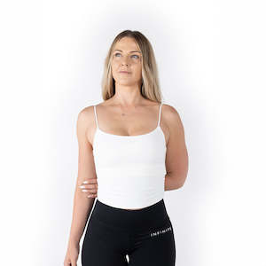 Tops: Apex White V2 Singlet