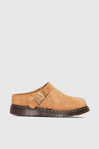 Dr Martens: Isham Buckle Mule Suede - Tan Desert Oasis