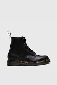 Dr Martens: 1460 8 Eye  Leather Boots - Black Smooth