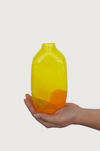 Vases Planters: Watercolour Bud Vase - Yellow / Orange