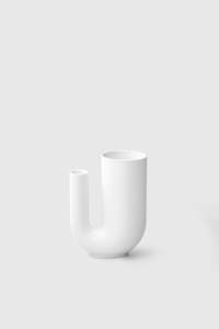 Vases Planters: Tuba Vase Small - White
