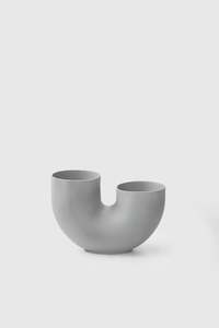 Vases Planters: Tuba Vase Large - Grey