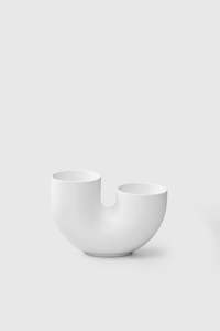 Vases Planters: Tuba Vase Large - White
