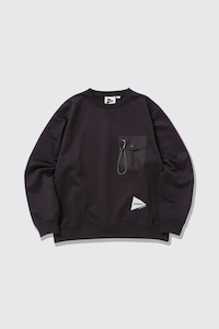 Gramicci x and wander Pocket Sweatshirt - Black