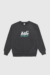 Mens Sweaters: Life Sweatshirt - Charcoal