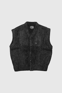 Ribbed Sid Vest - Black