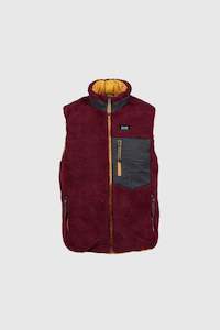 Taion Down x Boa Reversible Vest - Camel/Red