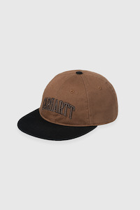 Mens Caps: Preston Cap - Deep Hamilton Brown / Black
