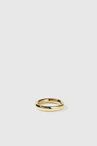 Mens Rings: 4mm Halo Band - 23ct Gold Plated
