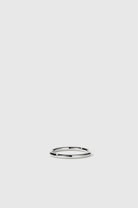 Mens Rings: 2mm Halo Band - Sterling Silver