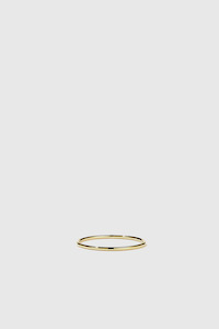 Mens Rings: 1mm Halo Band - 23ct Gold Plated