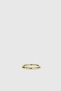 Mens Rings: 2mm Halo Band - 23ct Gold Plated