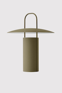 Audo Copenhagen Menu: Ray Portable Table Lamp - Dusty Green