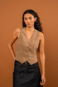 Sale Under 300: Marnie Waistcoat - Biscuit