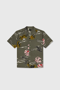Sativa Print SS Shirt - Military