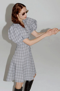 Permanent Vacation: Subject Dress - Petrol Check