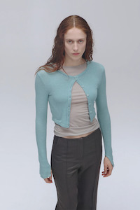 Permanent Vacation: Assume Cardigan - Teal