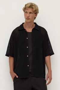Tristan Short Sleeve Shirt - Black
