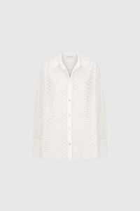 Sale Under 300: Maeve Shirt - Ivory Broidery