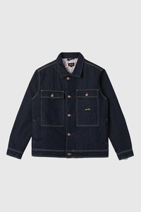 Lined Trucker Jacket - Single Rinse Denim