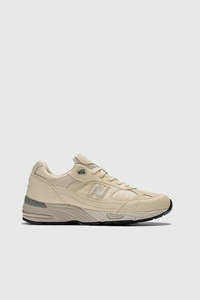 Footwear: M991CR1 - Oyster Gray / Pistachio Shell and French Oak