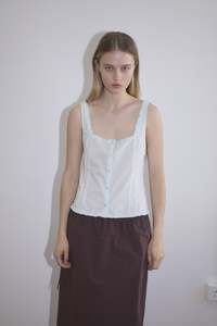Sale Under 250: Button Frill Top - Mint