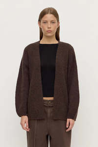 Sale Under 250: Ariel Knit Cardigan - Dark Choc