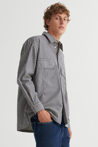 Mens: Heath Shirt - Evening Stripe