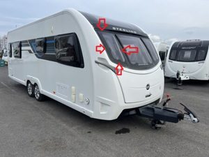 Sterling Elite 645 Polyplastic Front Offside Window