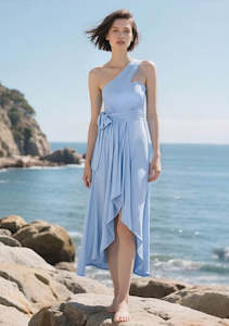 SandSea™ Dusty Blue Infinity Beach Dress