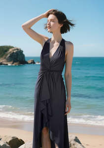 SandSea™ Black Infinity Beach Dress
