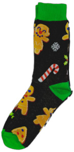 Products: Sloth Sox- Gingerbread Man Socks
