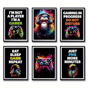 Gift: Game Art Canvas - Black