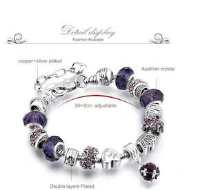 Jewellery: Crystal Charm Bracelet