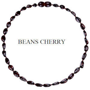 Baby Teething Amber Necklace Cherry