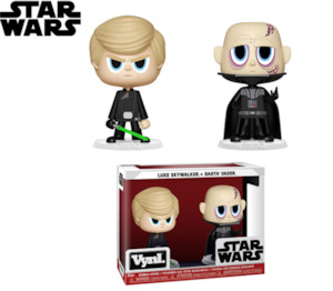 Merchandise: Star Wars Luke Skywalker & Darth Vader 2-Pack Vinyl Figurine By FUNKO