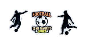 Football Favourite Sport Jibbitz Charms Set