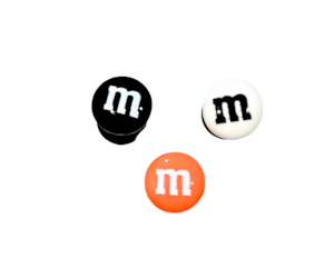Black & White MnMs Jibbit Charms